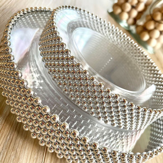 Pearl Eternity Dinnerware Set | Silver Wedding Serving and Dining Accessories