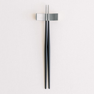 LUNA CHOPSTICKS // SET IN BLACK + SILVER Wedding Serving and Dining Accessories