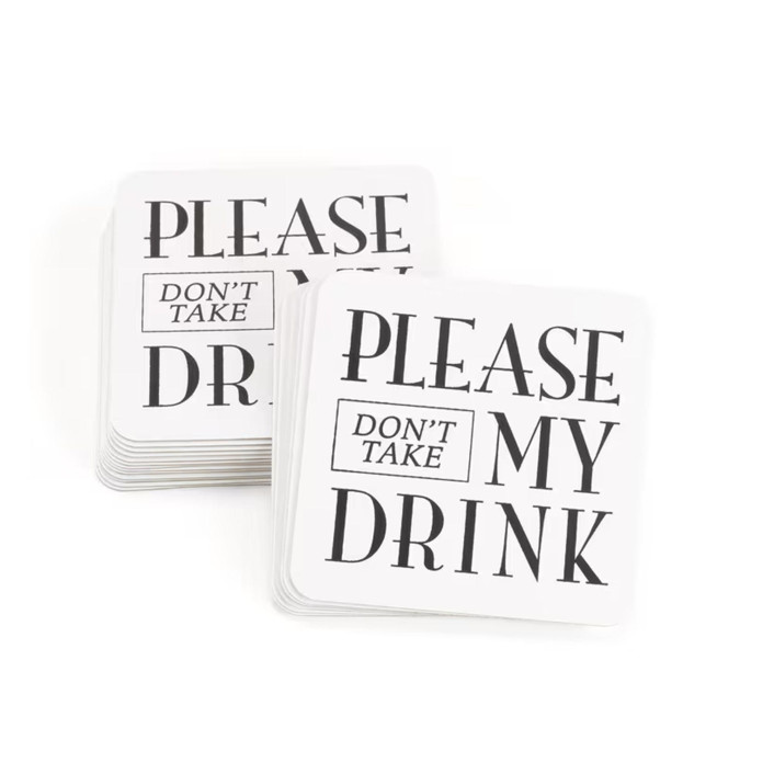 Don't Take My Drink Coasters Wedding Serving and Dining Accessories by Kim Stealey Minted