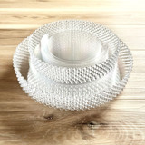 Pearl Eternity Dinnerware Set | Clear Wedding Serving and Dining Accessories