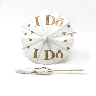 I Do Cocktail Umbrella Pack of 20 Wedding Serving and Dining Accessories