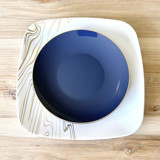 Subtle Square Dinnerware Set | Wood & Gilded Ink Wedding Serving and Dining Accessories