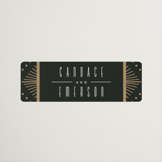 Deco pattern Wedding Favor Stickers