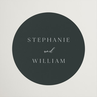 Elegant Station Wedding Favor Stickers