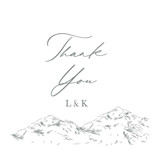 Mountainview Wedding Favor Stickers