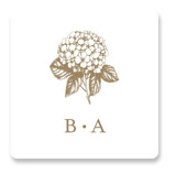 Hydrangea bloom Wedding Favor Stickers