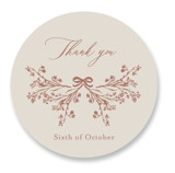 Shining Florals Wedding Favor Stickers