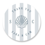 Seashore Wedding Favor Stickers