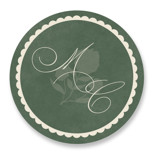 Vintage Oval Wedding Favor Stickers