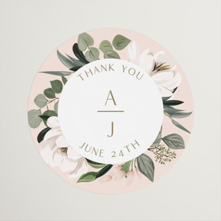 Country Garden Wedding Favor Stickers