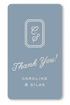 Bevel Monogram Wedding Favor Stickers