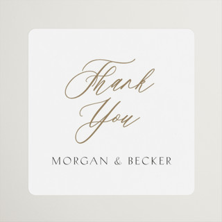 Postcard Wedding Favor Stickers