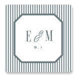 Modern Stripes Wedding Favor Stickers