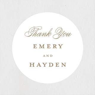 Loop Wedding Favor Stickers