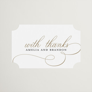 Elegant Flourish Wedding Favor Stickers