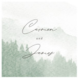 Over the mountains Wedding Favor Stickers