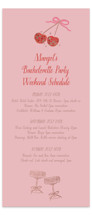 Foil-Pressed Tall Wedding Weekend Itinerary Cards