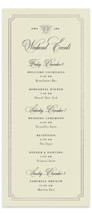 Honeybee Foil-Pressed Tall Wedding Weekend Itinerary Cards
