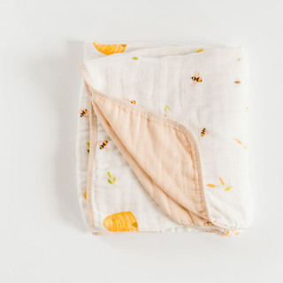Honeybee Muslin Blanket Kids Blankets and Throws