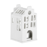 Village House - Townhouse Stepped Gable Roof - 4.3" Christmas Decorations