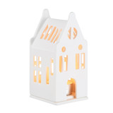 Village House - Manor House Stepped Gable Roof - 4.9" Christmas Decorations