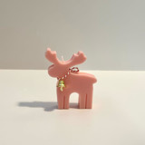Pink Reindeer Candle Christmas Decorations