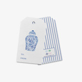 Ginger Jar Gift Tags [Set of 8] Holiday Gift Tags