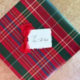 Holiday Handmade Paper Gift Tags with Merry Red Bow | Set of 10 | Custom Text Holiday Gift Tags