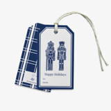 Navy Gingerbread Nutcracker Gift Tags [Set of 8] Holiday Gift Tags