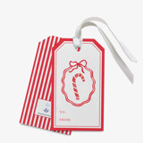 Candy Cane Christmas Gift Tags (Set of 24) Holiday Gift Tags