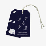 Personalized Après Ski Navy Skier Gift Tag [Sets of 24] Holiday Gift Tags