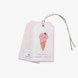 Personalized Ice Cream Gift Tags (Set of 24) Holiday Gift Tags