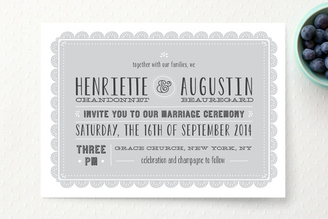 Eyelet Print-It-Yourself Wedding Invitations